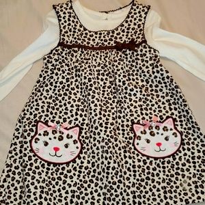 2t leopard print dress